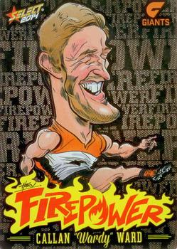 2014 Select AFL Champions - Firepower Caricatures #FC26 Callan Ward Front